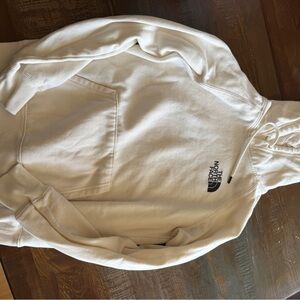 The North Face Cream Pullover Hoodie with Hood Drawcords